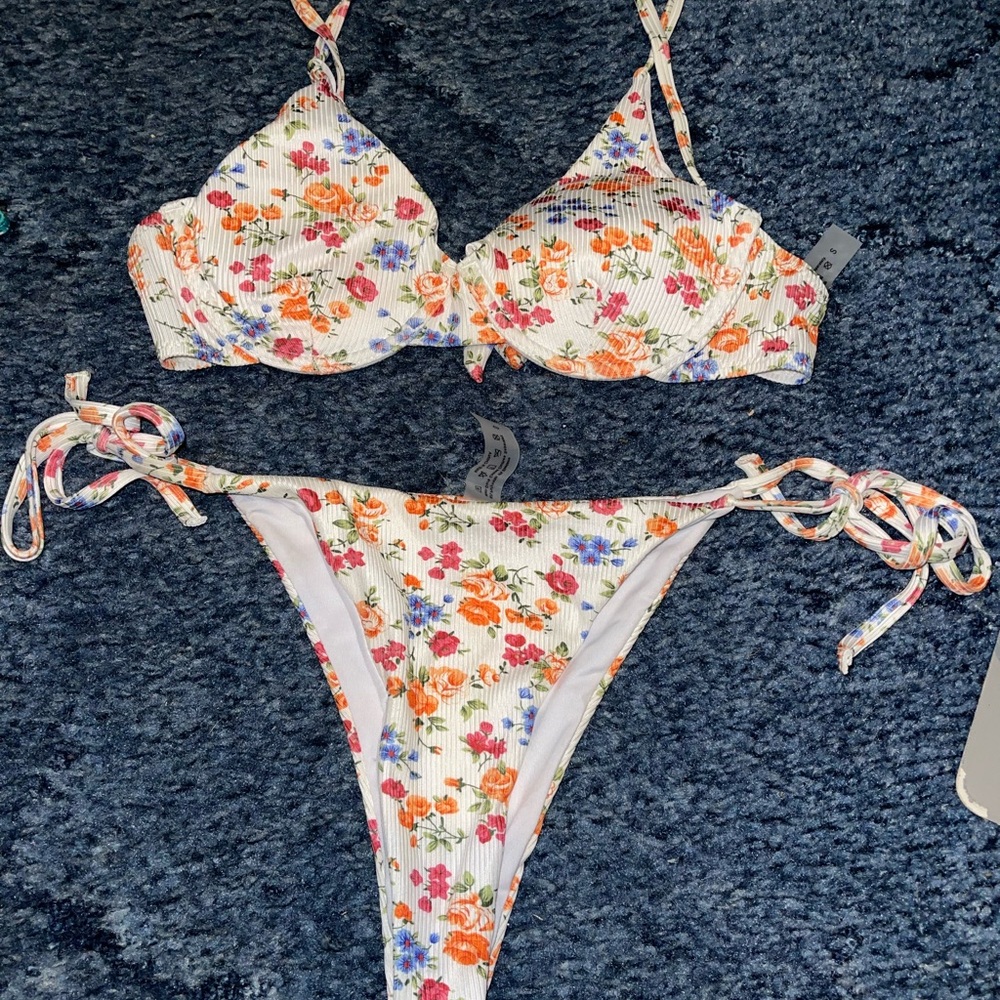 SHEIN Floral Bikini Set - Multicolor